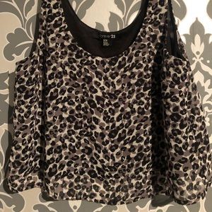 Leopard print belly tease